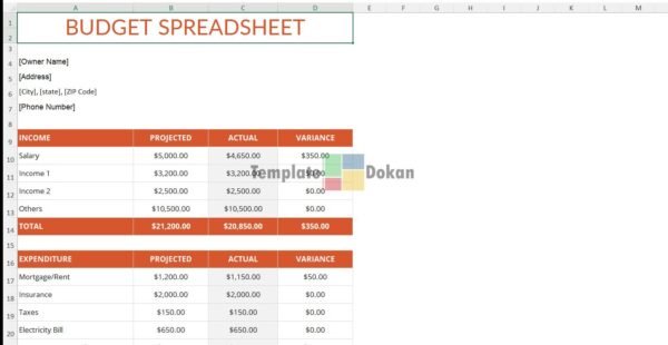 Simple Budget Spreadsheet (1)